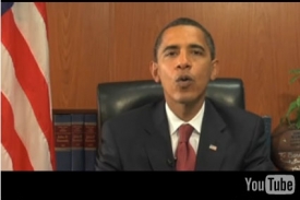 Barack Obama vyslyšel slogan YouTube: Broadcast Yourself