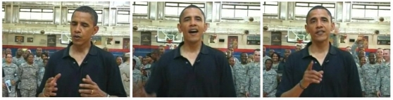 Obama mluví k vojákům USA 19. července v Kuvajtu.