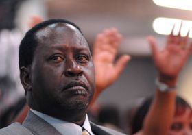 Lídr keňské opozice Raila Odinga.
