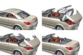 Mechanismus stahování střechy Opelu Astra TwinTop