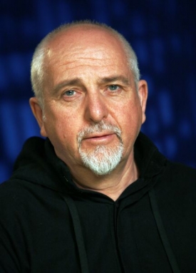 Rockový zpěvák Peter Gabriel.