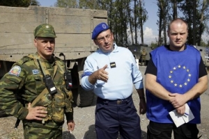 Evropští pozorovatelé mají na hranicích Osetie plné ruce práce.