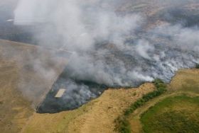 Oheň v paraguayské provincii San Pedro