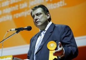 Jiří Paroubek na programové konferenci své strany.