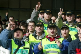 Policisté demonstrovali v únoru na Výstavišti.