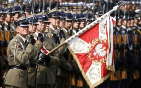 Polská vojenská přehlídka.