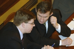 Ministr spravedlnosti Jiří Pospíšil na zasedání ve sněmovně v pátek 2. února.