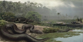 Had žil převážně ve vodě a živil se předky dnešních krokodýlů.