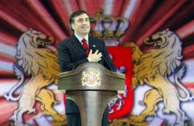 Gruzínský prezident Saakašvili.
