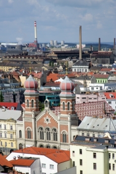 Velk&aacute; synagoga v Plzni.