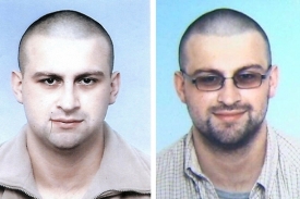 Podezřelý z krádeže František Procházka na dvou snímcích.