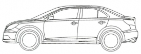 Odhadování skutečné podoby auta z nákresů je vždy trochu zavádějící, přesto se nelze ubránit dojmu, že z profilu budoucí Suzuki připomíná Lexus IS.