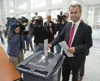 Novodobý křižák. Wilders při volbách do parlamentu EU.