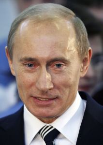 Usměvavý Vladimir Putin