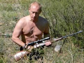Vladimir Putin na lovu.