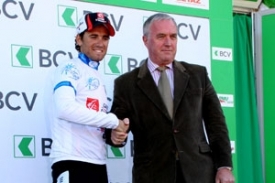 Pat McQuaid, prezident UCI a Alejandro Valverde.