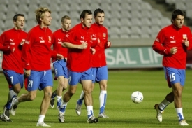 Fotbalisté se připravují na utkání proti Kypru.