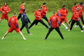 Česká reprezentace trénuje před Eurem v Korutanech.