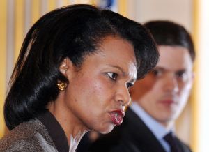 Condoleezza Riceová a David Miliband