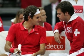 Roger Federer a Severin Lüthi