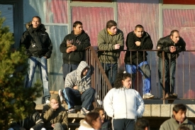 Skupina Romů z Litvínova.