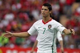 Portugalská fotbalová hvězda Cristiano Ronaldo.