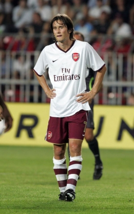 Tomáš Rosický v dresu Arsenalu.