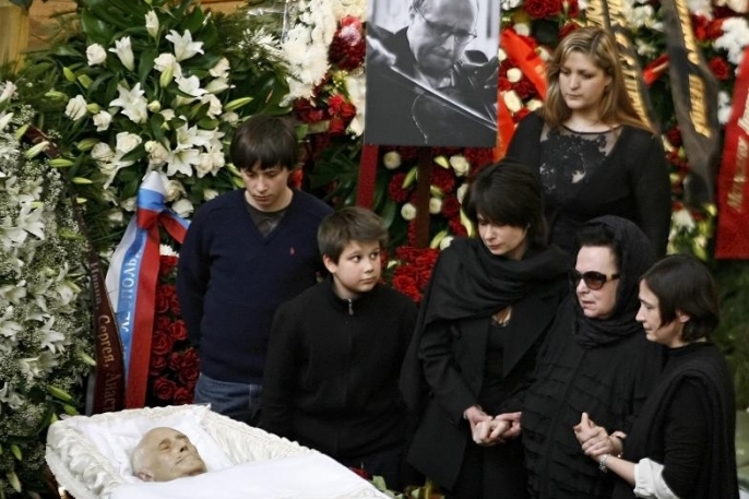 pohřeb Mstislava Rostropoviče