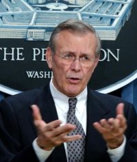 Bývalý americký ministr obrany Donald Rumsfeld.
