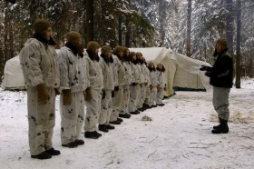 Výcvikový tábor ruské armády na Sibiři.