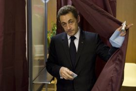 Francouzský prezident Nicolas Sarkozy.