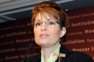 Republikánská kandidátka na viceprezidentku Sarah Palinová.