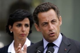 Nicolas Sarkozy s ministryní spravedlnosti Rachidou Datiovou