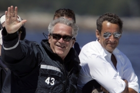 George Bush a Nicolas Sarkozy