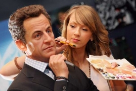 Sarkozy - zatím ještě ne z bronzu, ale jen z vosku u Madame Tussauds.