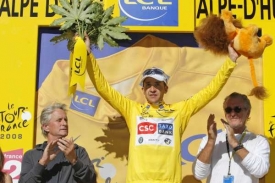 Vítěz 17. etapy a nový lídr Tour de France Španěl Carlos Sastre.