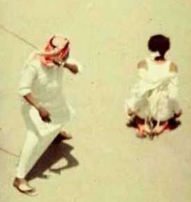 Stínání hlavy v Saúdské Arábii.