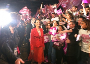 Ségolene Royalová během své volební kampaně.