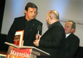 Petr Sís na předávaní cen Magnesia Litera v roce 2006.