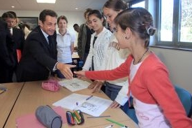 Prezident Sarkozy zahajuje školní rok 2007/08