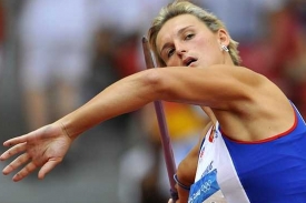 Barbora Špotáková, favoritka olympijského závodu oštěpařek.