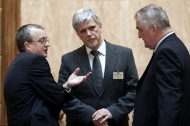 Místopředseda Senátu Jiří Liška (vpravo) a poslanec ODS Marek Benda.