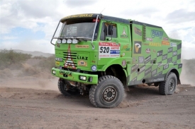Marek Spáčil s liazem na trati letošního Dakaru.