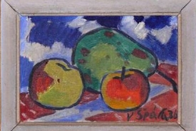 Špálovo Zátiší s ovocem z roku 1936.
