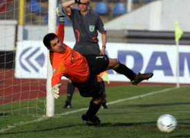 Penaltový specialista Tomáš Poštulka tentokrát zasahovat nemusel.