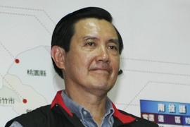 Prezidentský kandidát vítězné strany Ma Ying-jeou.