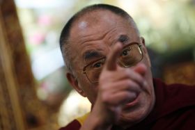 Jeho Svatost čtrnáctý dalajlama.
