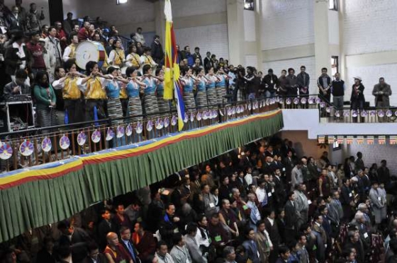 Tibetští delegáti v Dharamsale.