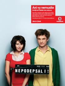 Reklama na Vodafone.