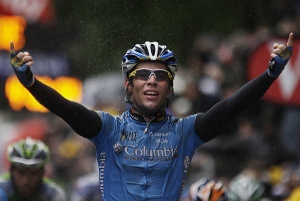 Britský cyklista Mark Cavendish, vítěz osmé etapy.